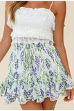 Claire Floral Summer Skirt-Dressereal-casual,floral,mini,ruffles,summer