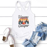 Happy Camper Caravan Tank Top-TT Women-black,casual,tank top,tee,white