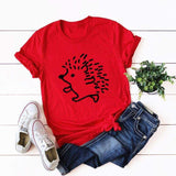 Cool Hedgehog Tee-JFUNCY-blue,casual,cotton,gray,green,pink,red,tee,white,yellow