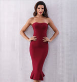 Sweetheart Red Mermaid Party Dress