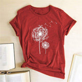 Dandelions Tee-TT Women-black,blue,casual,green,navy,pink,purple,red,tee,white,yellow