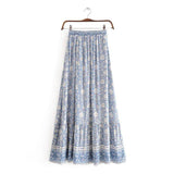 Antibes Boho Skirt-Ainoway-blue,boho,casual,skirt,summer