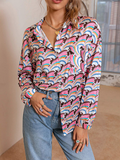 Pink Rainbow Shirt-Dressereal-long-sleeved,pink,print,shirt