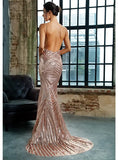 Gatsby Gold Sequin Formal Dress