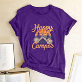 Happy Camper Tee-TT Women-black,casual,green,navy,pink,purple,tee,white