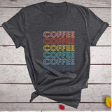 Rainbow Coffee Tee-TT Women-black,blue,casual,gray,green,navy,pink,purple,red,tee,white