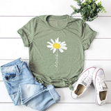 Daisy Tee-JFUNCY-black,blue,burgundy,casual,floral,green,pink,print,tee,yellow