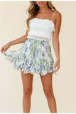 Claire Floral Summer Skirt-Dressereal-casual,floral,mini,ruffles,summer