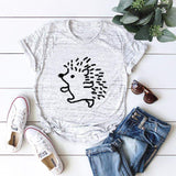 Cool Hedgehog Tee-JFUNCY-blue,casual,cotton,gray,green,pink,red,tee,white,yellow