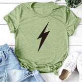 Lightning Tee-TT Women-black,blue,casual,gray,green,navy,red,tee,white