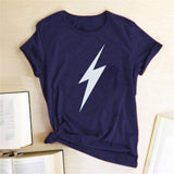 Lightning Tee-TT Women-black,blue,casual,gray,green,navy,red,tee,white