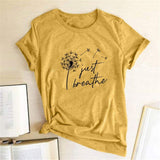 Just Breathe Tee-TT Women-black,blue,casual,gray,green,navy,pink,purple,red,tee,yellow