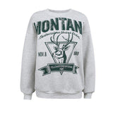 Montana Sweatshirt-Dressereal-autumn,gray,jumper,print,winter