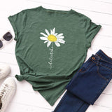 Daisy Tee-JFUNCY-black,blue,burgundy,casual,floral,green,pink,print,tee,yellow