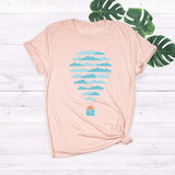 Cloud Balloon Tee-JFUNCY-apricot,blue,burgundy,casual,cotton,gray,green,navy,pink,print,red,tee,white,yellow