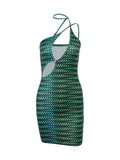 Zone Green Mini Dress