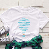 Cloud Balloon Tee-JFUNCY-apricot,blue,burgundy,casual,cotton,gray,green,navy,pink,print,red,tee,white,yellow