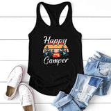 Happy Camper Caravan Tank Top-TT Women-black,casual,tank top,tee,white