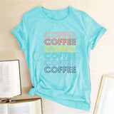 Rainbow Coffee Tee-TT Women-black,blue,casual,gray,green,navy,pink,purple,red,tee,white