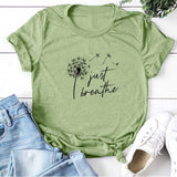 Just Breathe Tee-TT Women-black,blue,casual,gray,green,navy,pink,purple,red,tee,yellow