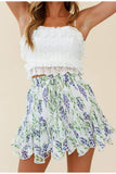 Claire Floral Summer Skirt-Dressereal-casual,floral,mini,ruffles,summer