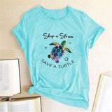 Save A Turtle Tee-TT Women-black,blue,casual,green,navy,tee,white