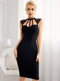 Gayle Black Lace Cocktail Dress