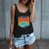 Happiness Comes In Waves Tank Top