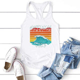 Happiness Comes In Waves Tank Top-TT Women-black,blue,casual,green,tank top,tee,white