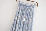 Antibes Boho Skirt-Ainoway-blue,boho,casual,skirt,summer