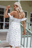 Annette White Floral Summer Midi Dress