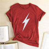 Lightning Tee-TT Women-black,blue,casual,gray,green,navy,red,tee,white