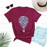 Cloud Balloon Tee-JFUNCY-apricot,blue,burgundy,casual,cotton,gray,green,navy,pink,print,red,tee,white,yellow