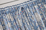 Antibes Boho Skirt-Ainoway-blue,boho,casual,skirt,summer