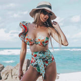 Glam Pop Fiji Bikini-Sporlike-blue,high-waisted,print,ruffles