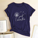 Just Breathe Tee-TT Women-black,blue,casual,gray,green,navy,pink,purple,red,tee,yellow