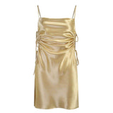 Bianca Shimmery Mini Party Dress-Dressereal-gold,mini,party,purple,spaghetti-straps