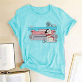 Vintage Car Babe Tee-TT Women-black,blue,casual,green,navy,pink,purple,tee,white