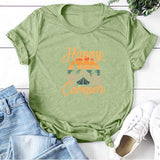 Happy Camper Tee-TT Women-black,casual,green,navy,pink,purple,tee,white