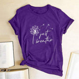 Just Breathe Tee-TT Women-black,blue,casual,gray,green,navy,pink,purple,red,tee,yellow