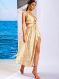 ZigZag Yellow Summer Maxi Dress