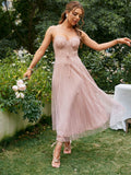 Julieta Pink Summer Midi Dress