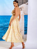 ZigZag Yellow Summer Maxi Dress