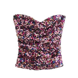 Liza Strapless Sequin Party Top