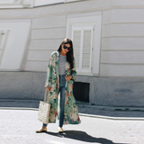 Eden Boho Kimono-Ainoway-boho,casual,floral,green,kimono,print,summer