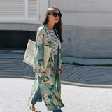 Eden Boho Kimono-Ainoway-boho,casual,floral,green,kimono,print,summer