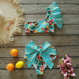 Glam Pop Papaya Bikini-Sporlike-bikini,blue,print,ruffles