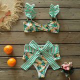 Glam Pop Positano Bikini-Sporlike-bikini,green,high-waisted,ruffles