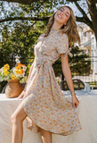 Camille Floral Midi Dress-Dressereal-floral,midi,summer,tie-waist,wrap